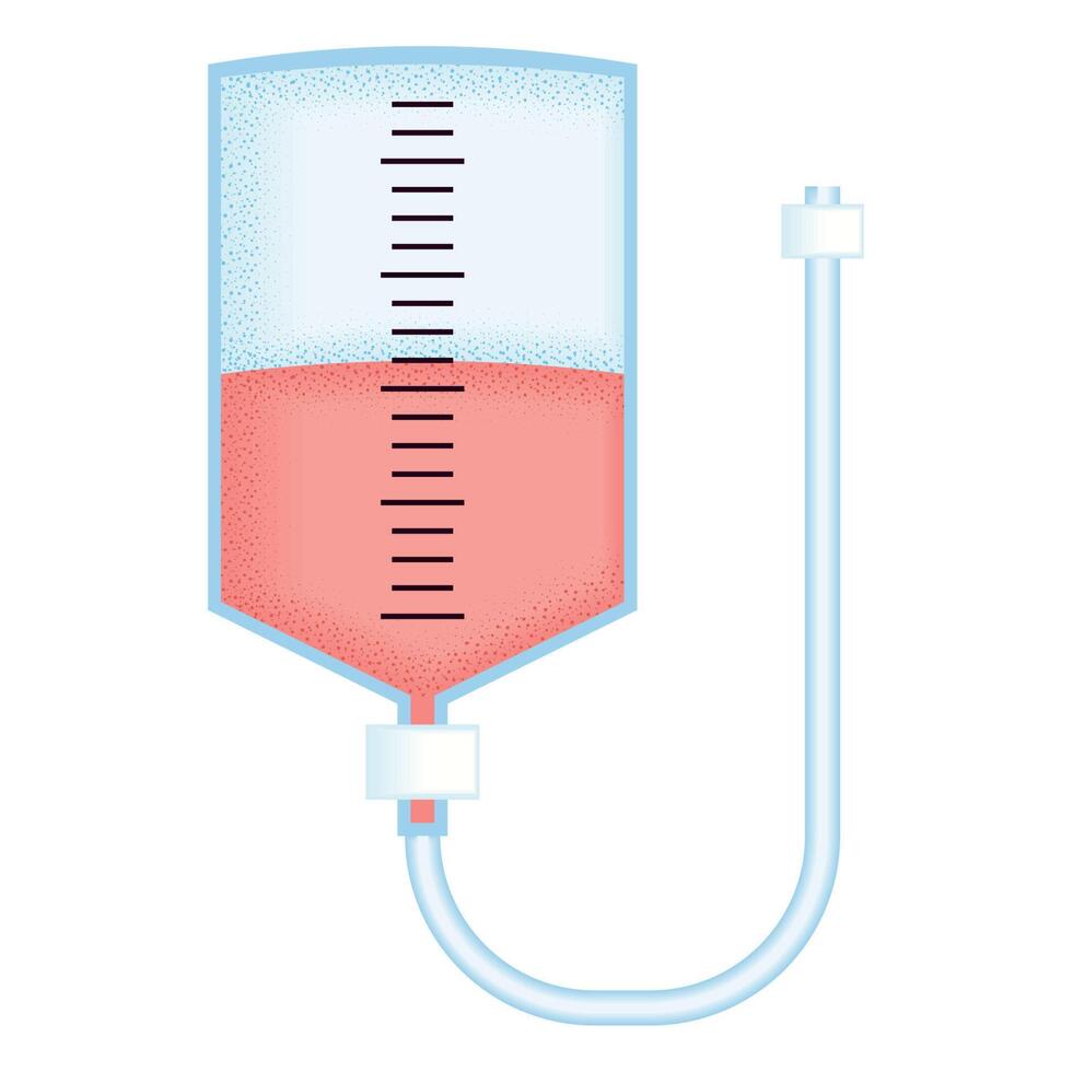 donation blood bag vector