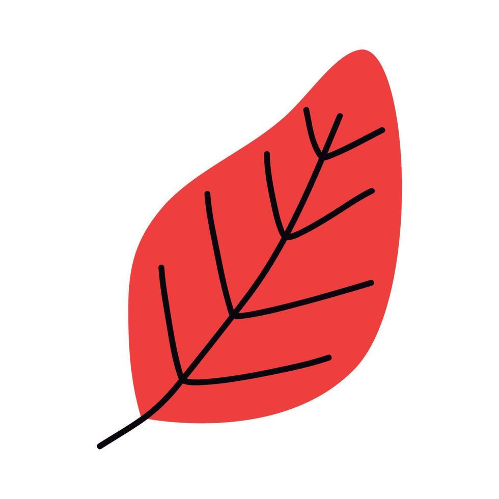 red leaf plant foliage vector