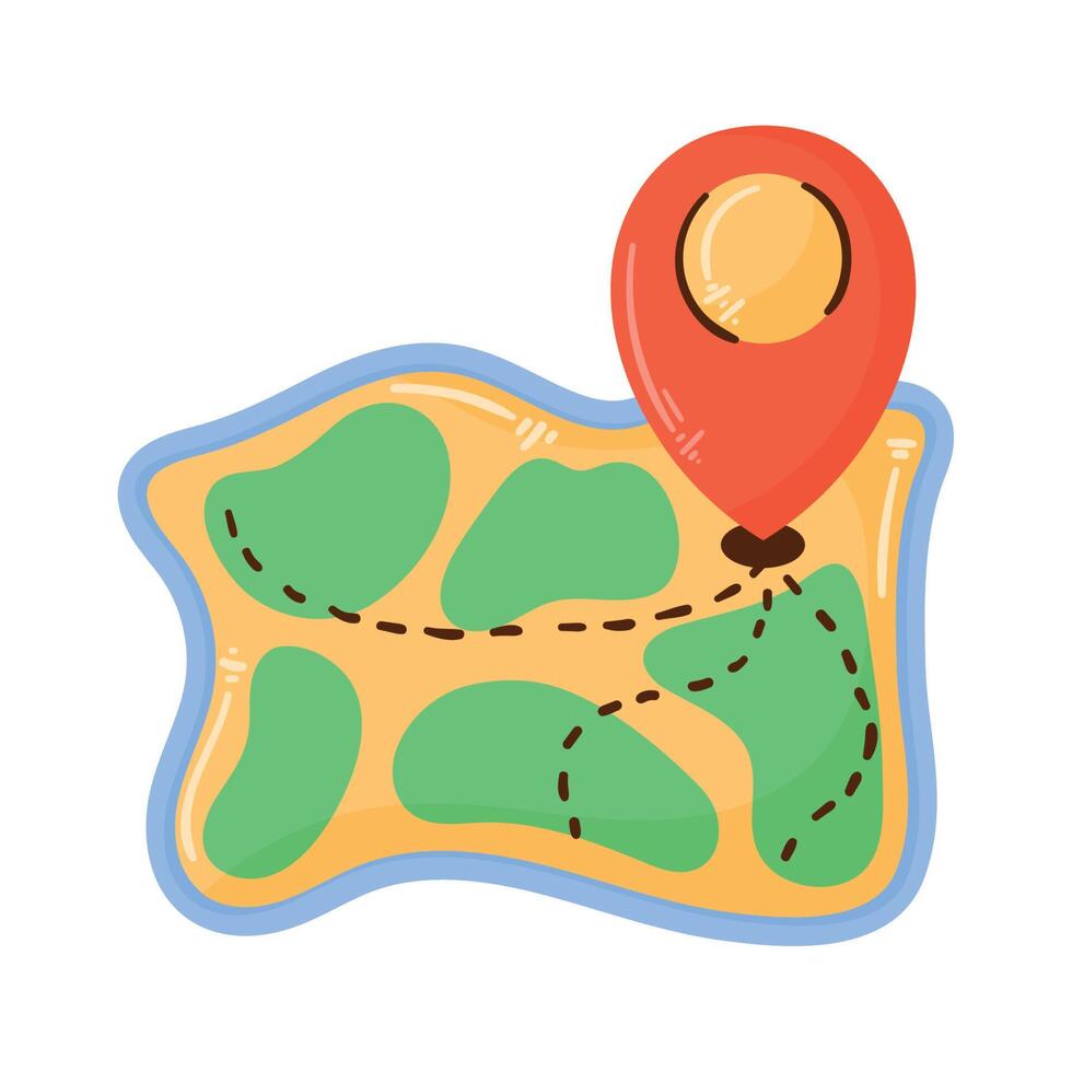 paper map guide vector