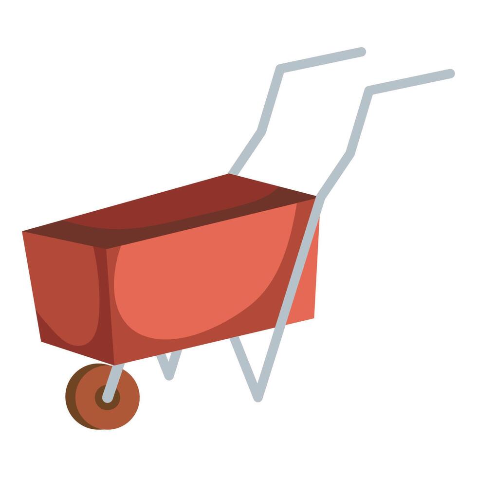 wheelbarrow farming tool vector