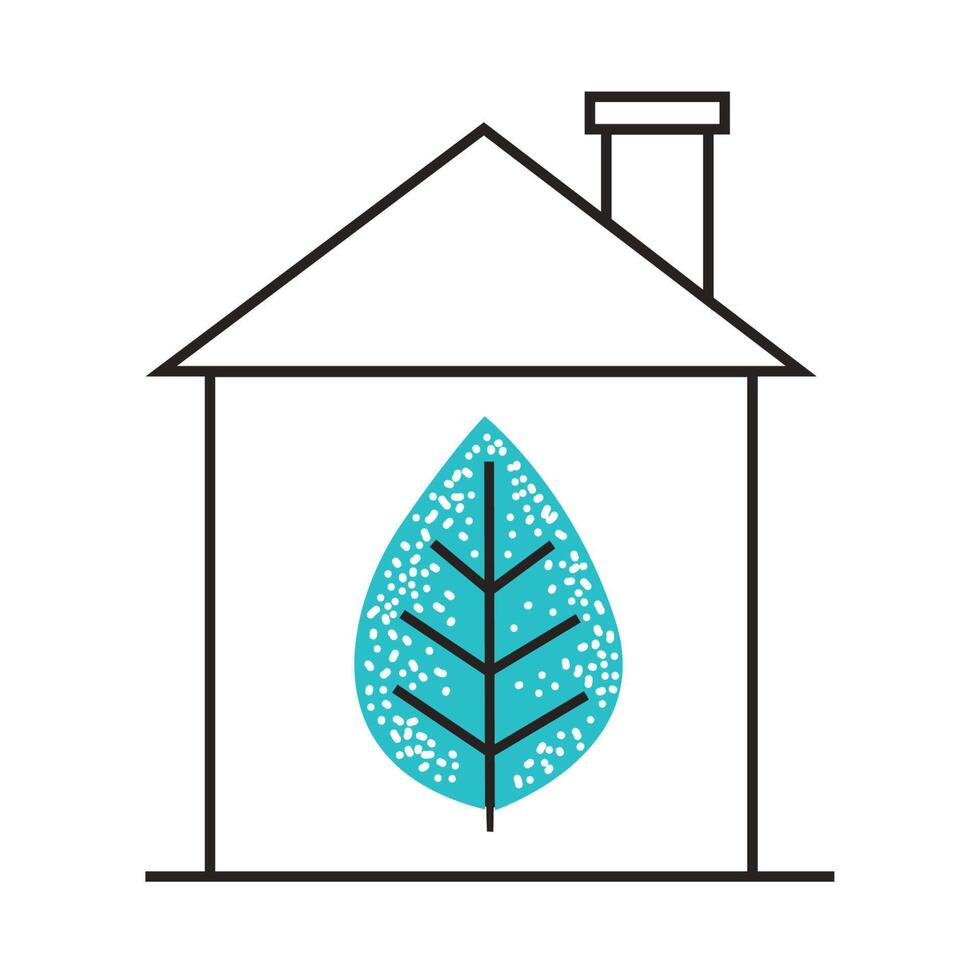 ecology house sustainable stuff vector
