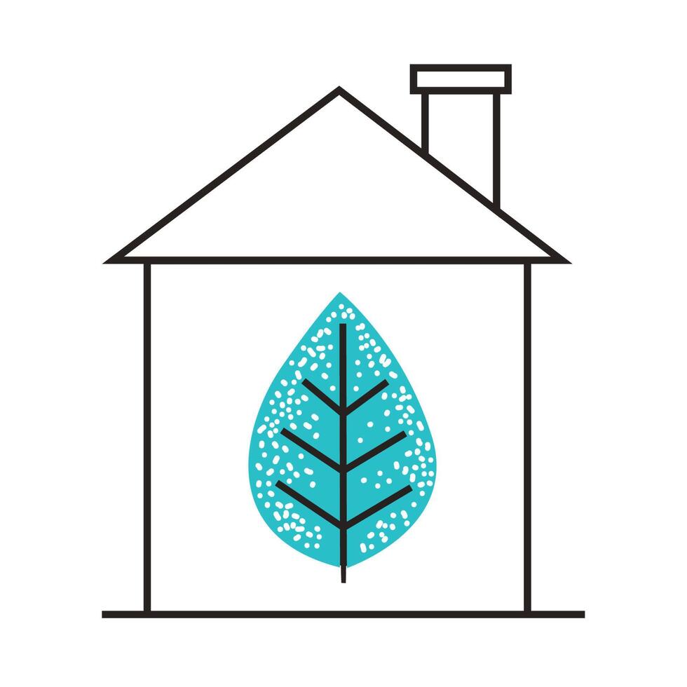 ecología casa cosas sostenibles vector