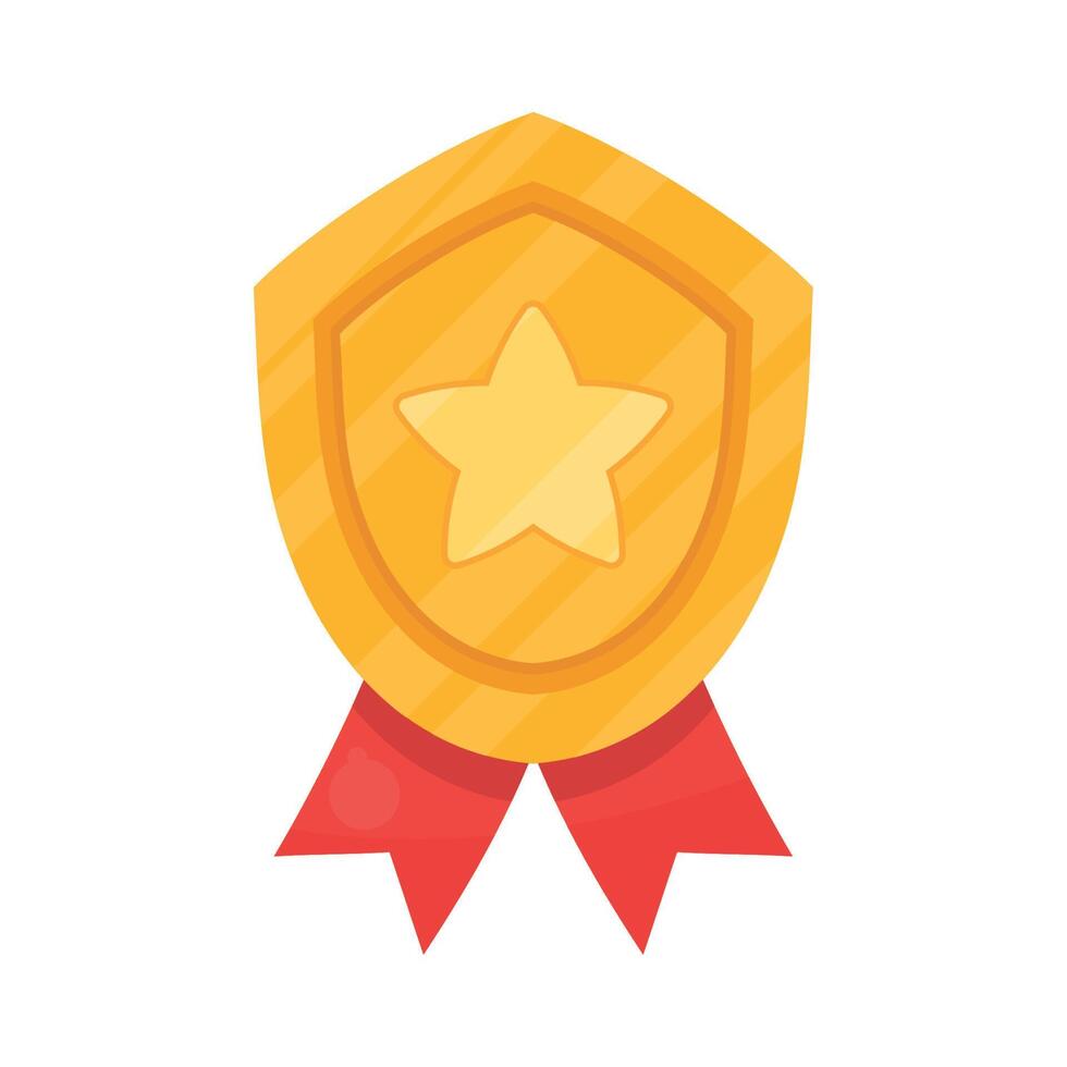 golden shield with star award 13908401 Vector Art at Vecteezy