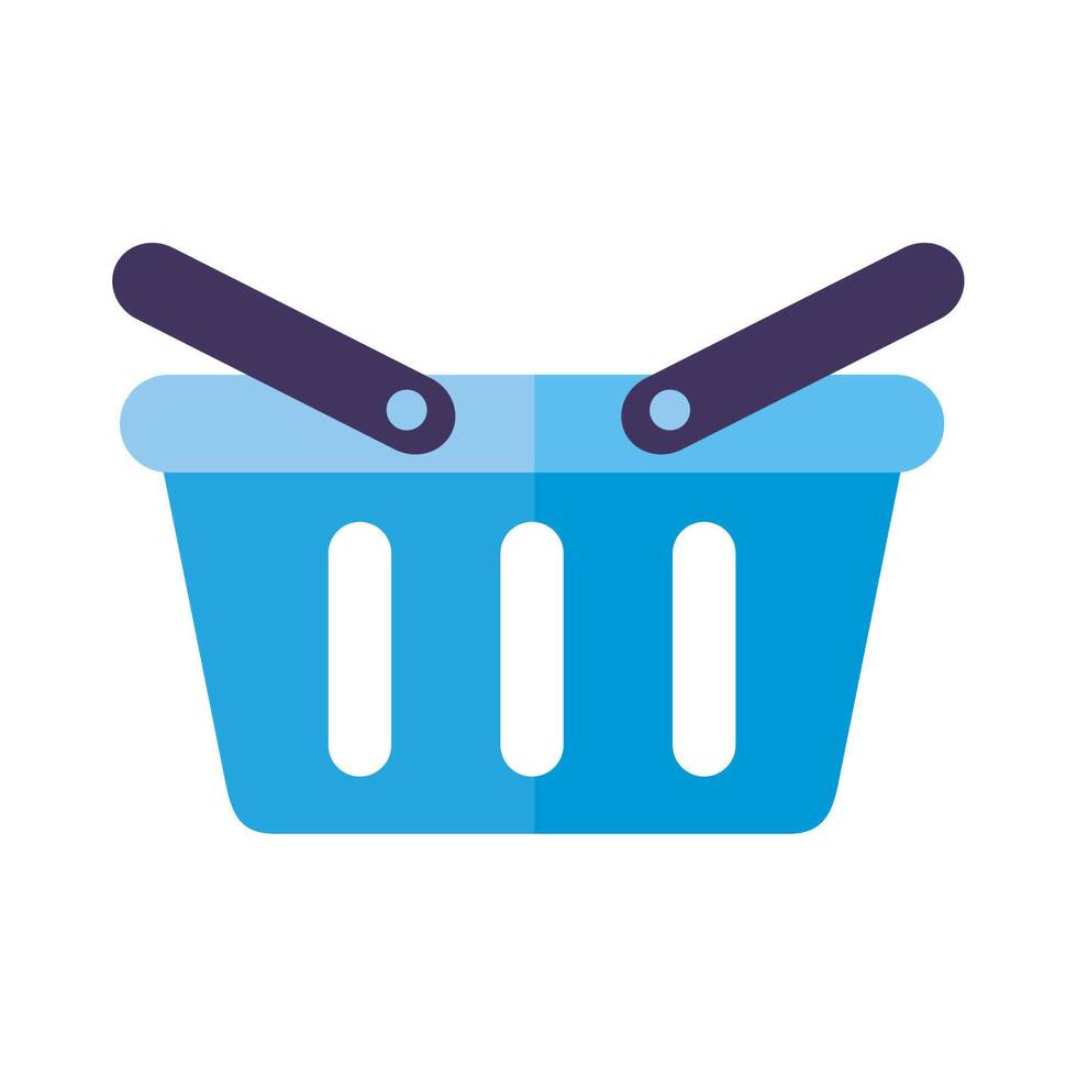 shopping basket market vector