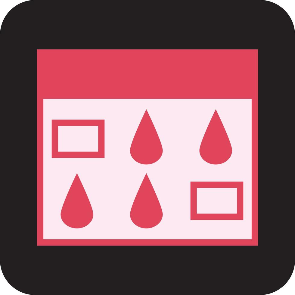 Ovulation calender, illustration, vector, on a white background. vector