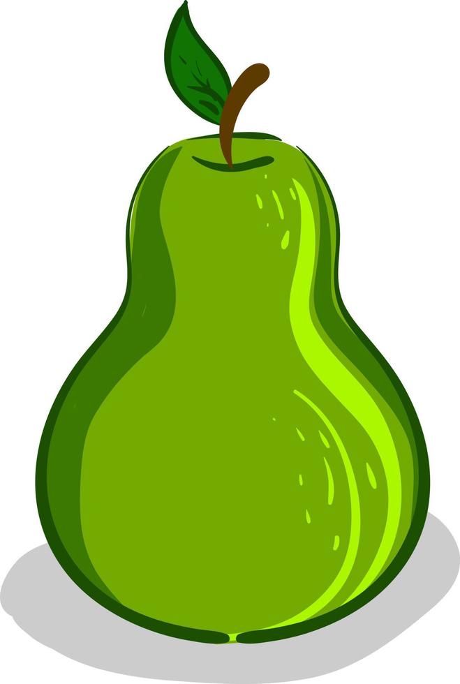 Beautiful pear, illustration, vector on white background