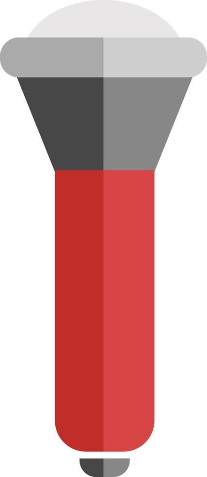 Police flashlight, illustration, vector on white background.