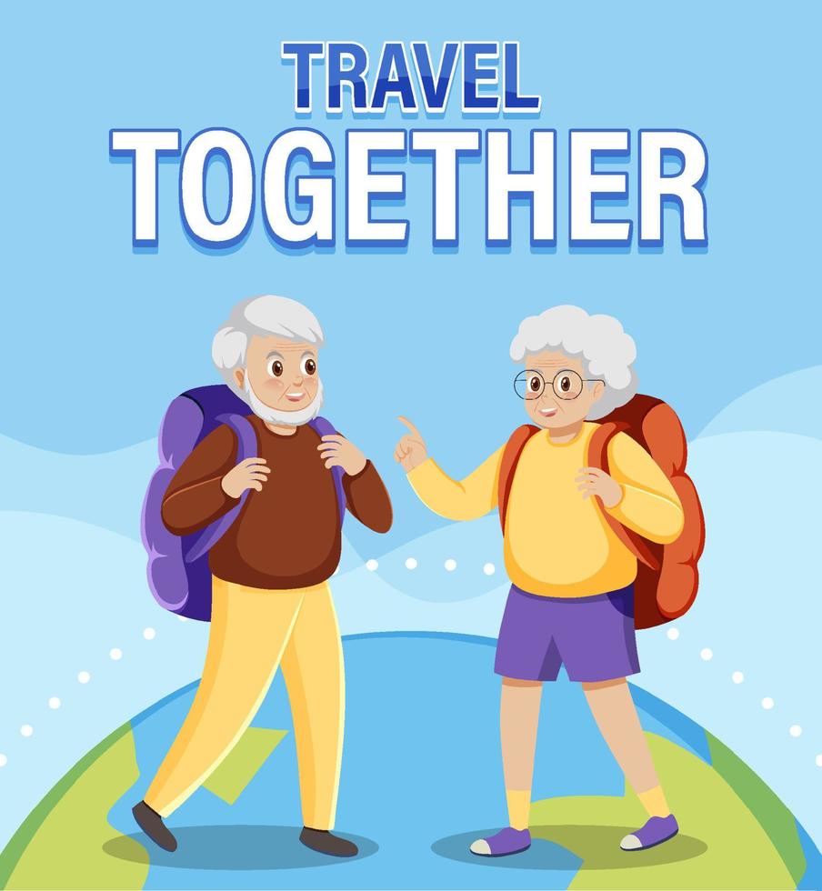 Travel Together Banner Design vector