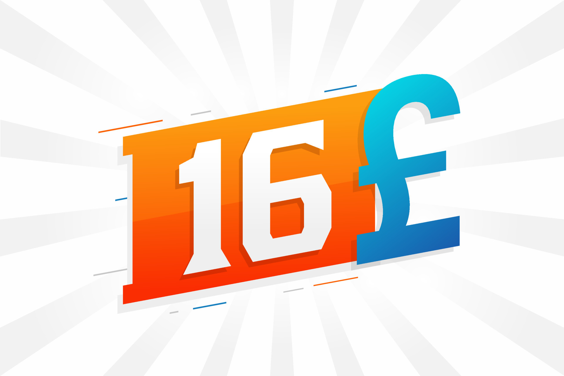 16 Pound Currency Vector Text Symbol 16 British Pound Money Stock 16-pound-currency-vector-text-symbol-16-british-pound-money-stock