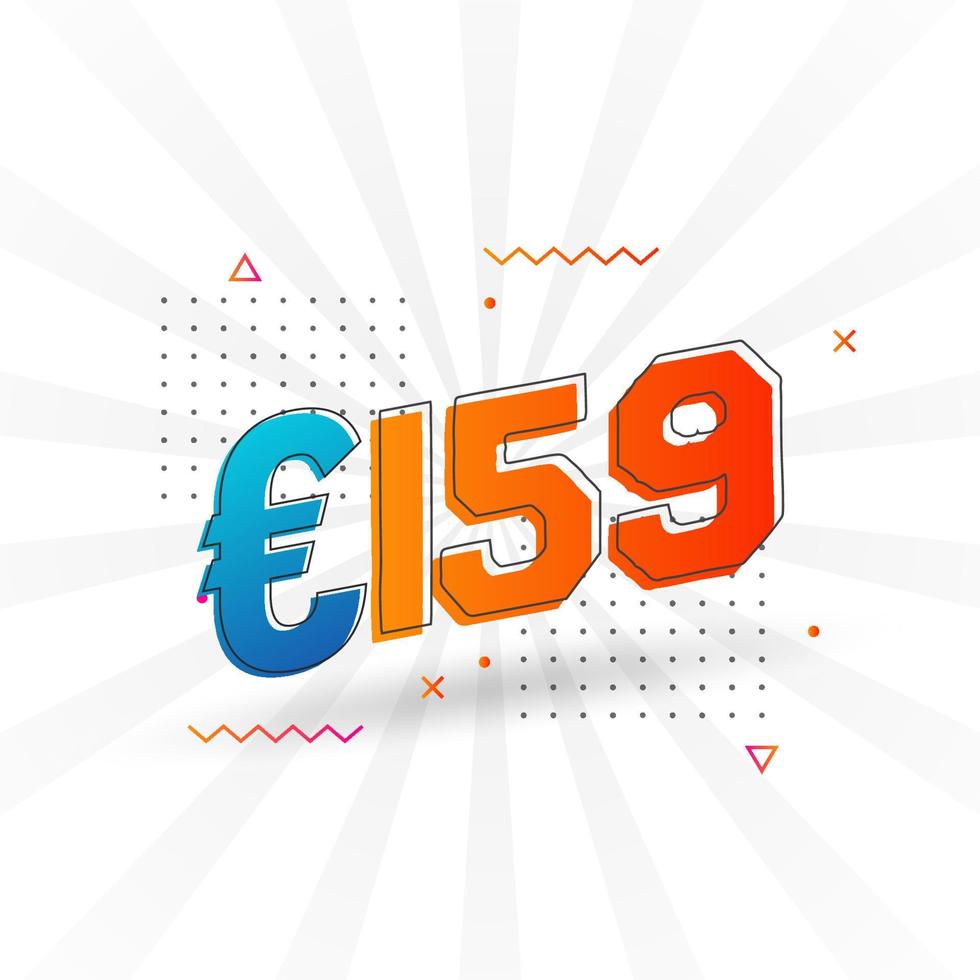 S mbolo De Texto Vectorial De Moneda De 159 Euros 159 Euro Vector De s-mbolo-de-texto-vectorial-de-moneda-de-159-euros-159-euro-vector-de