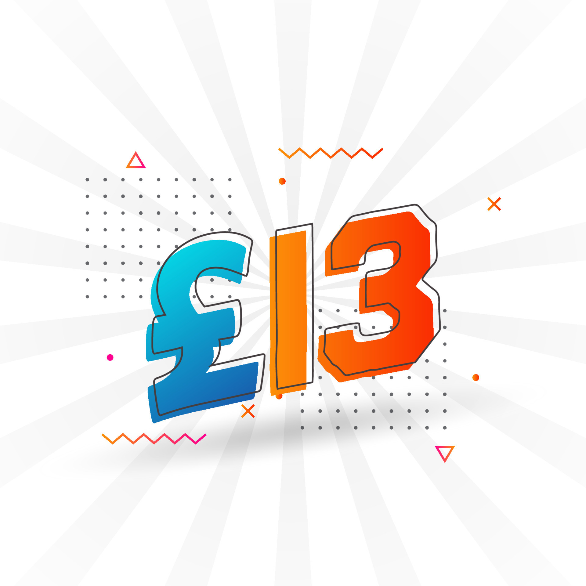 13 Pound Currency Vector Text Symbol 13 British Pound Money Stock 13-pound-currency-vector-text-symbol-13-british-pound-money-stock