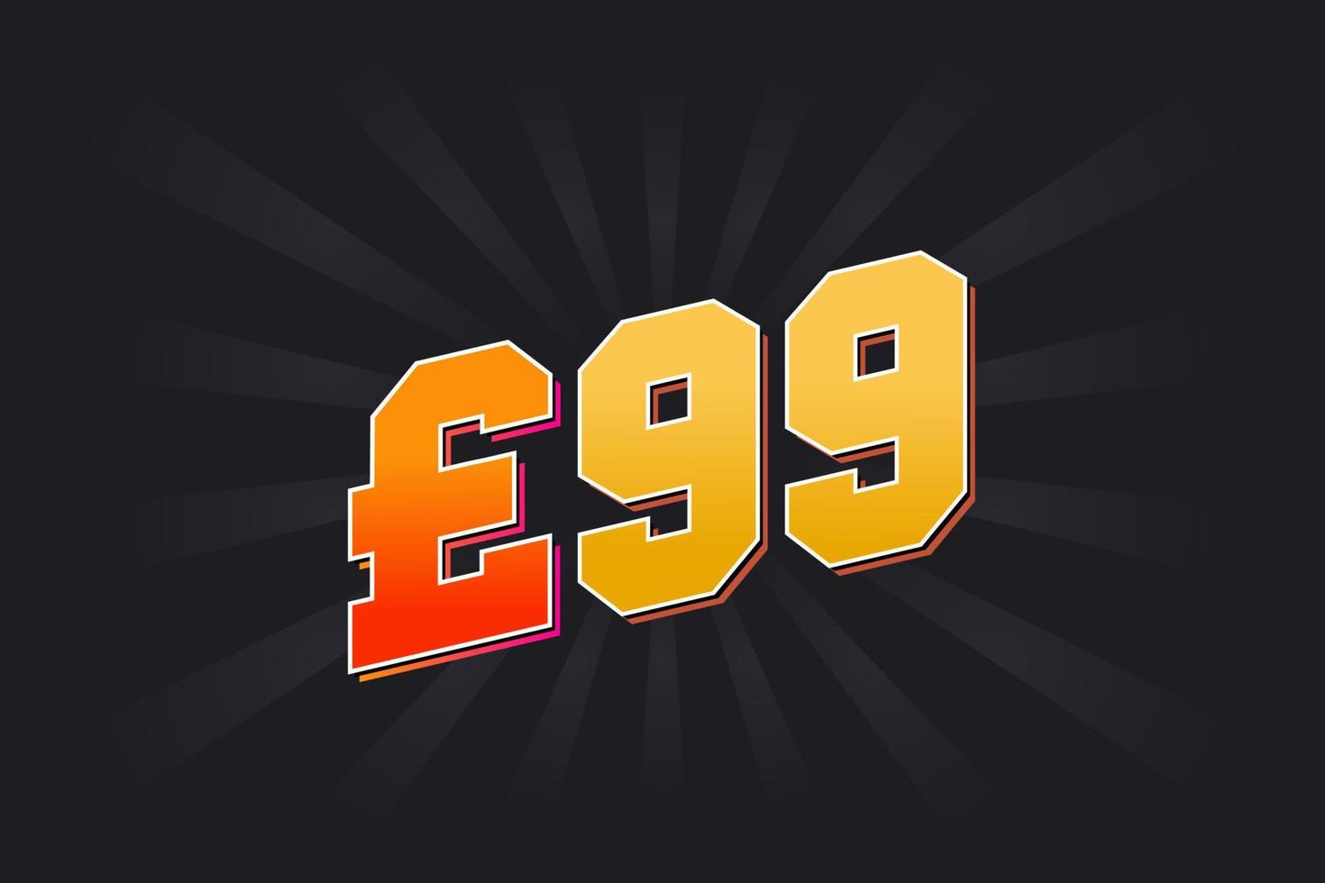 99 Pound Currency Vector Text Symbol 99 British Pound Money Stock 99-pound-currency-vector-text-symbol-99-british-pound-money-stock