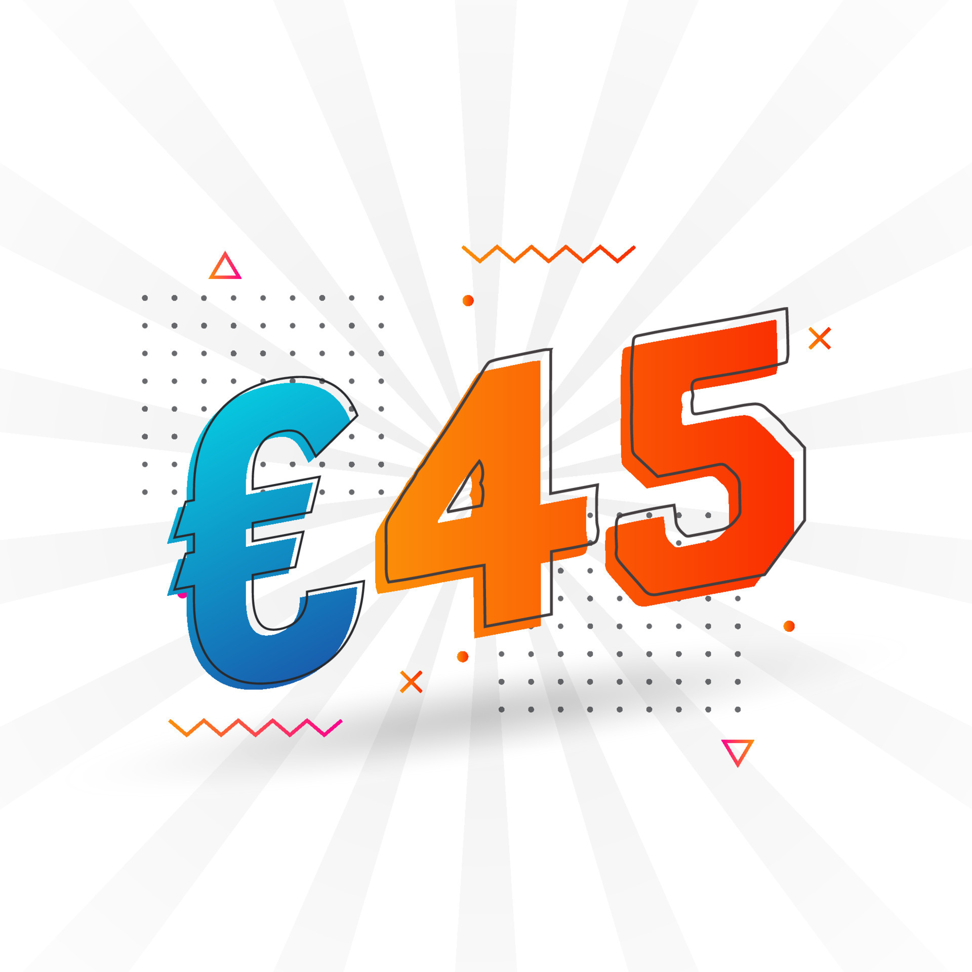 S mbolo De Texto Vectorial De Moneda De 45 Euros Vector De Stock De s-mbolo-de-texto-vectorial-de-moneda-de-45-euros-vector-de-stock-de