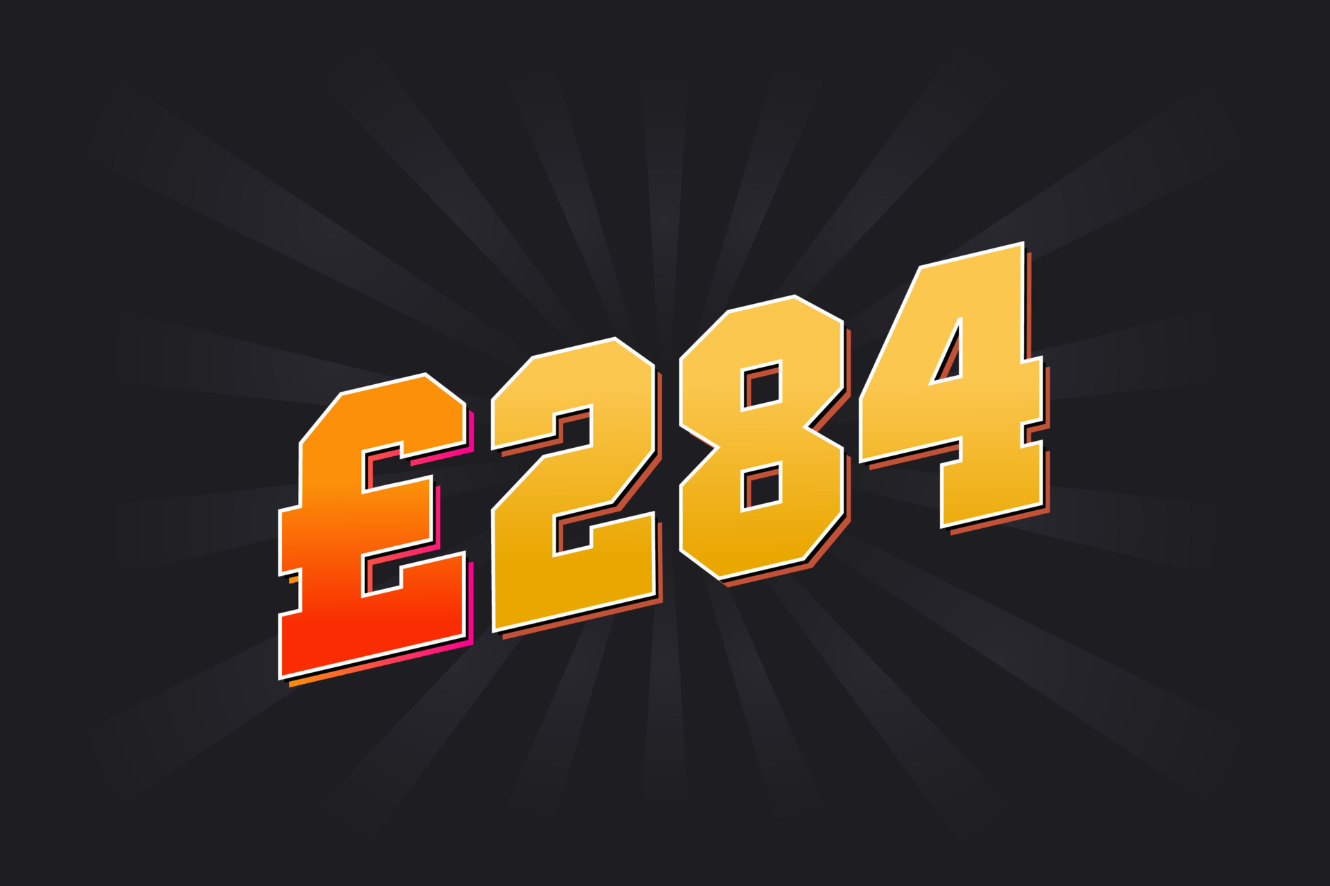 284 Pound Currency Vector Text Symbol 284 British Pound Money Stock 284-pound-currency-vector-text-symbol-284-british-pound-money-stock