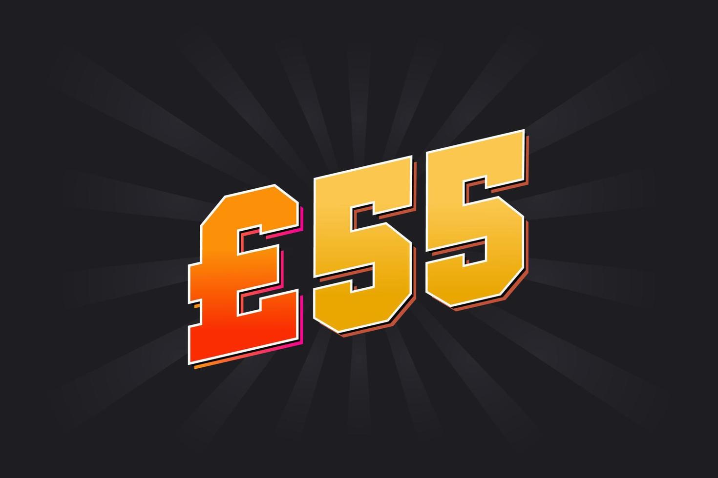 55 Pound Currency Vector Text Symbol 55 British Pound Money Stock how-much-is-a-pound-of-gold-worth-gold-cost-per-lb