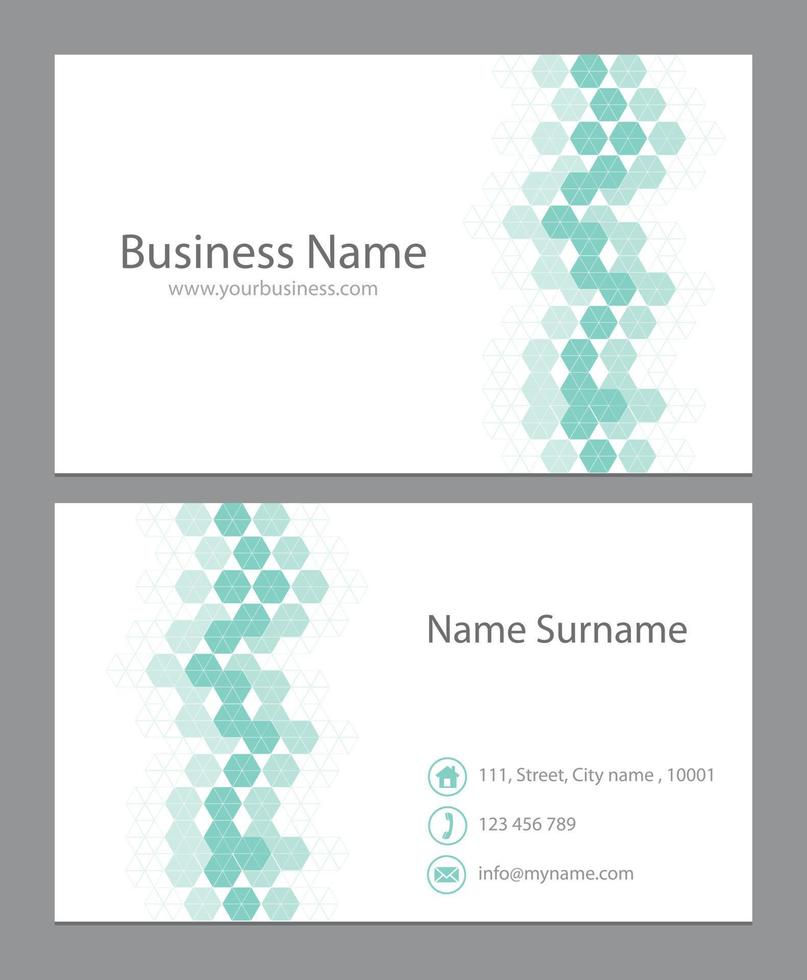 Abstract Business cards Design Template vector