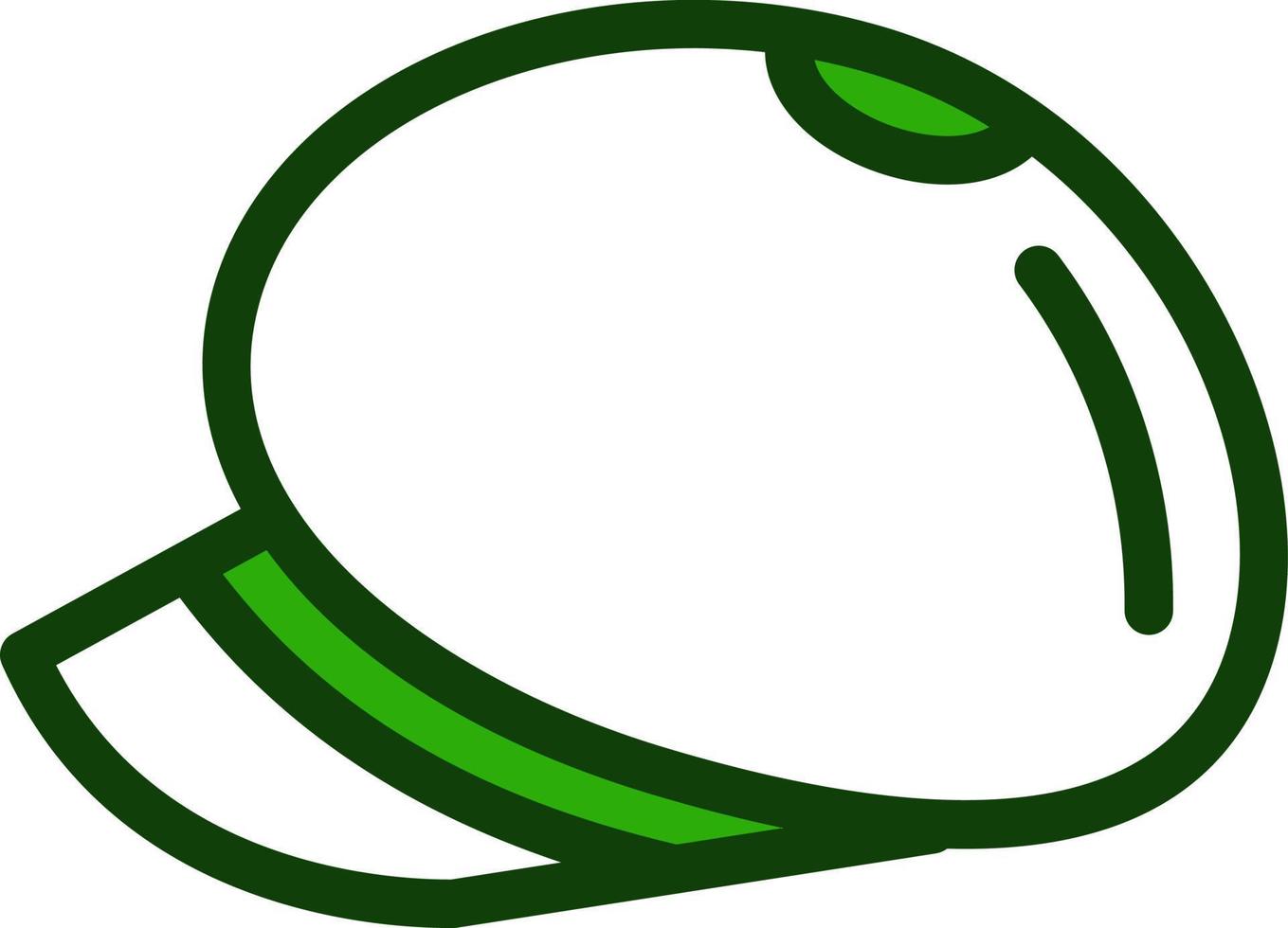 Fat hat, illustration, on a white background. vector