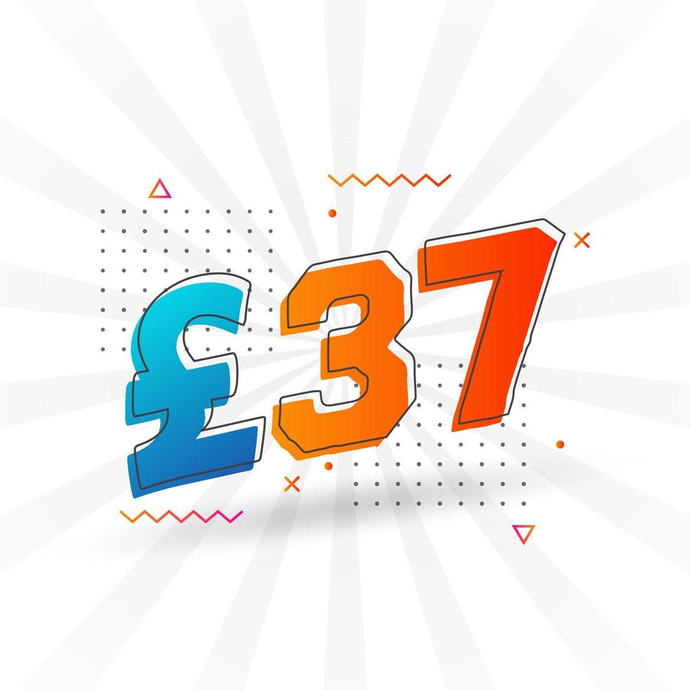 37 Pound Currency Vector Text Symbol 37 British Pound Money Stock 37-pound-currency-vector-text-symbol-37-british-pound-money-stock