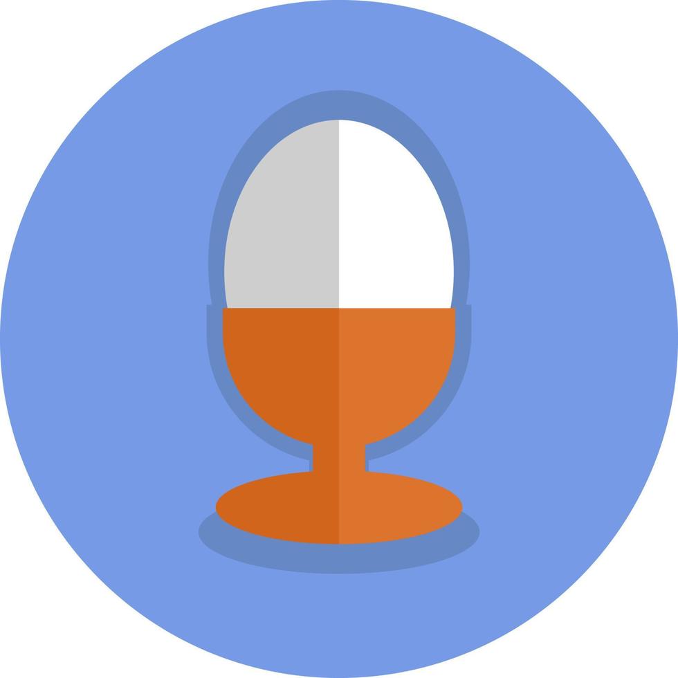 Breakfast boiled egg, illustration, vector, on a white background. vector