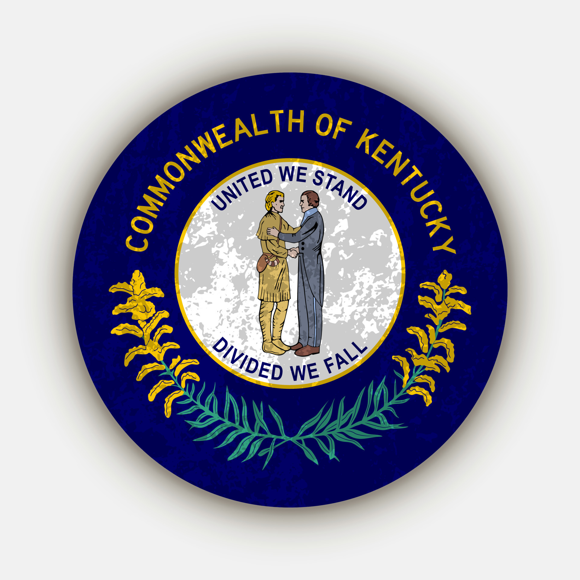 Kentucky state flag. Vector illustration. 13912118 Vector Art at Vecteezy