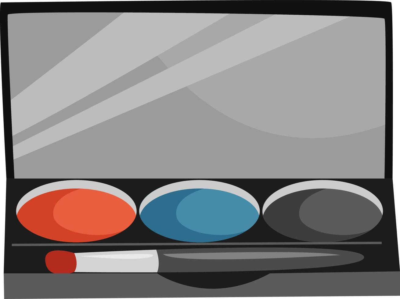 Eyeshadow make up, illustration, vector on white background