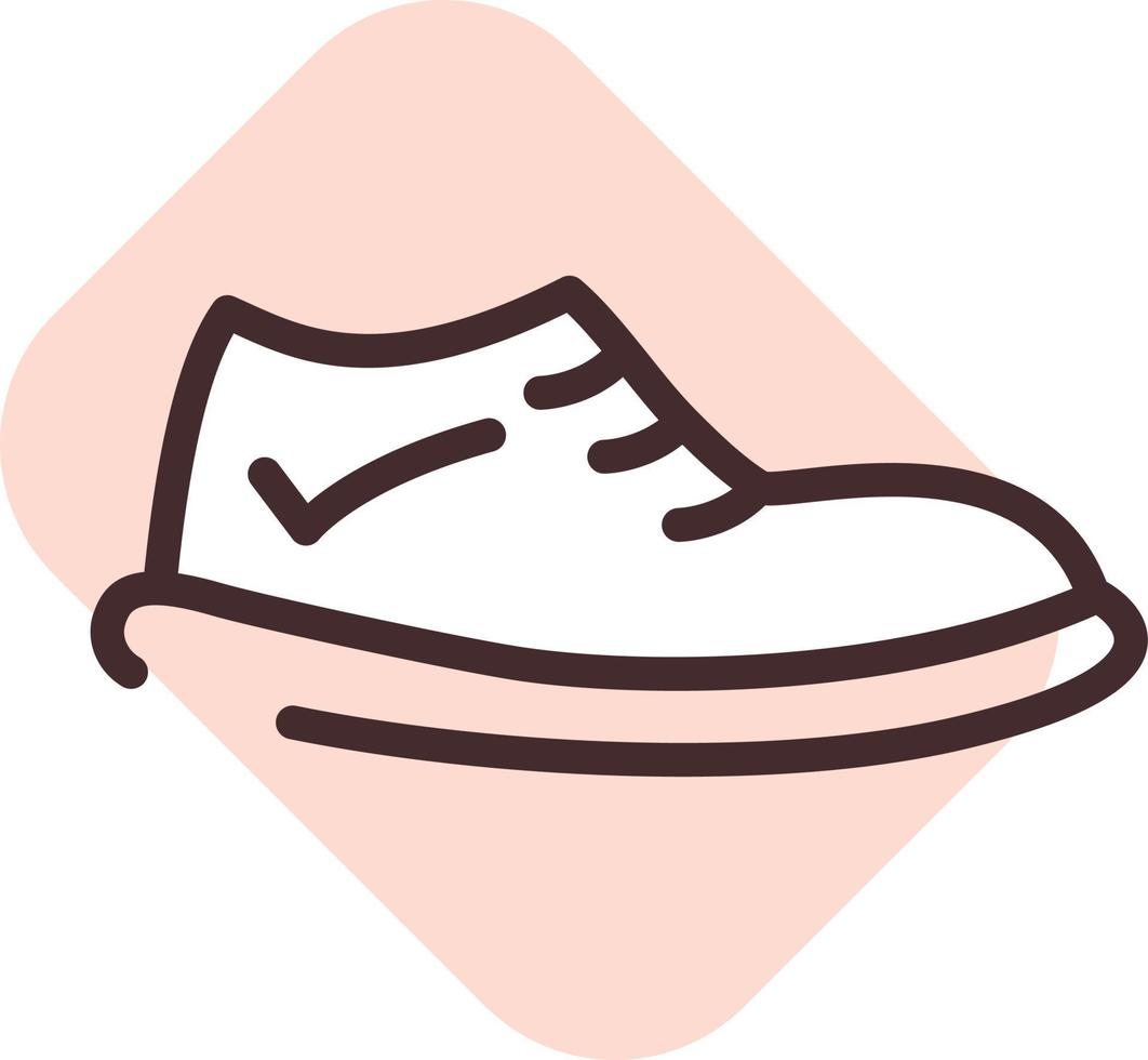 zapatos de centro comercial, ilustración, vector sobre fondo blanco.