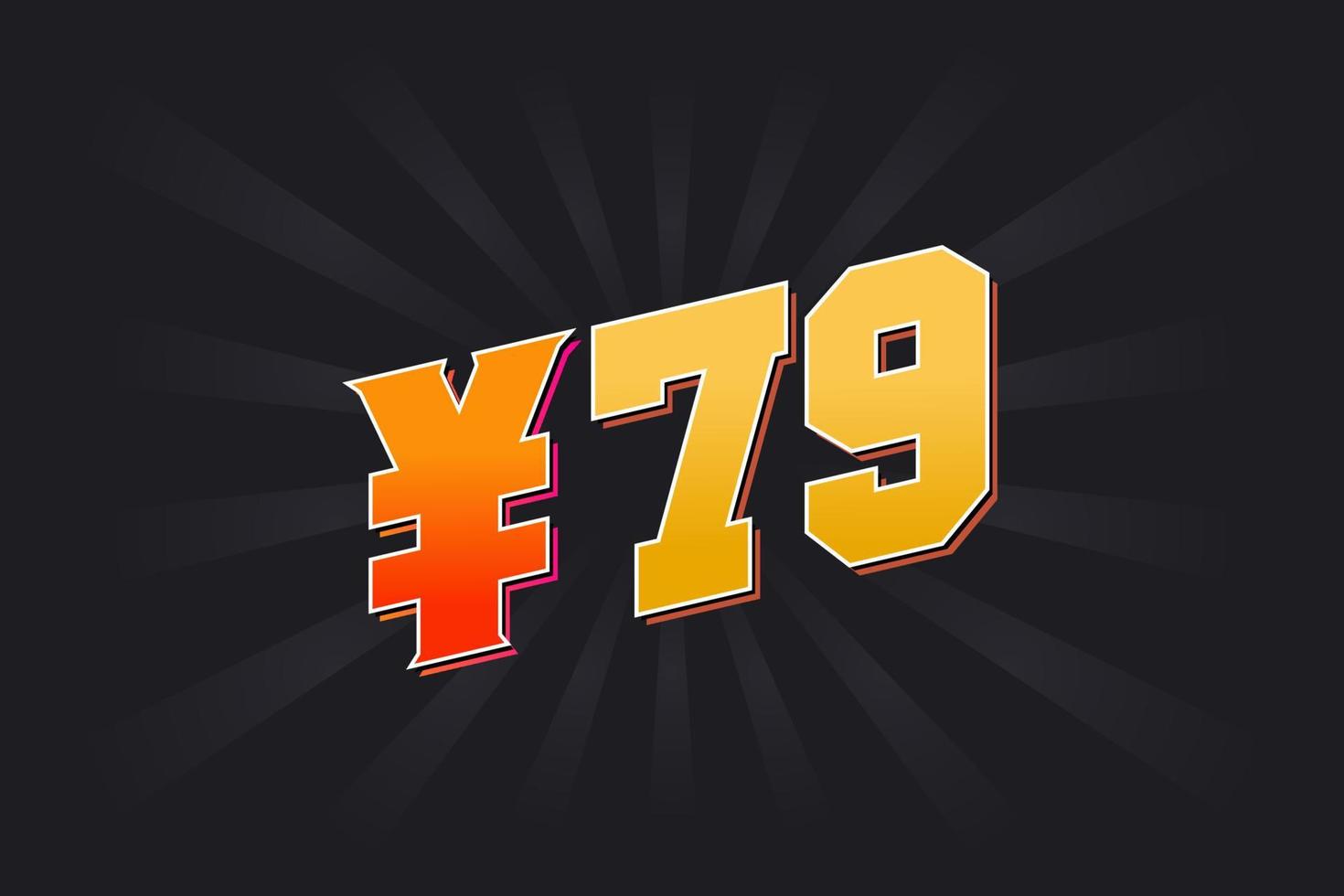79 Yuan Chinese Currency Vector Text Symbol 79 Yen Japanese Currency 79-yuan-chinese-currency-vector-text-symbol-79-yen-japanese-currency