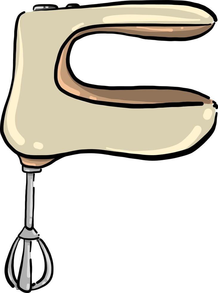 Kitchen mixer, illustration, vector on white background