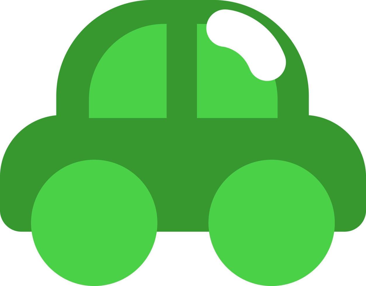 Ecology car, illustration, vector on a white background.