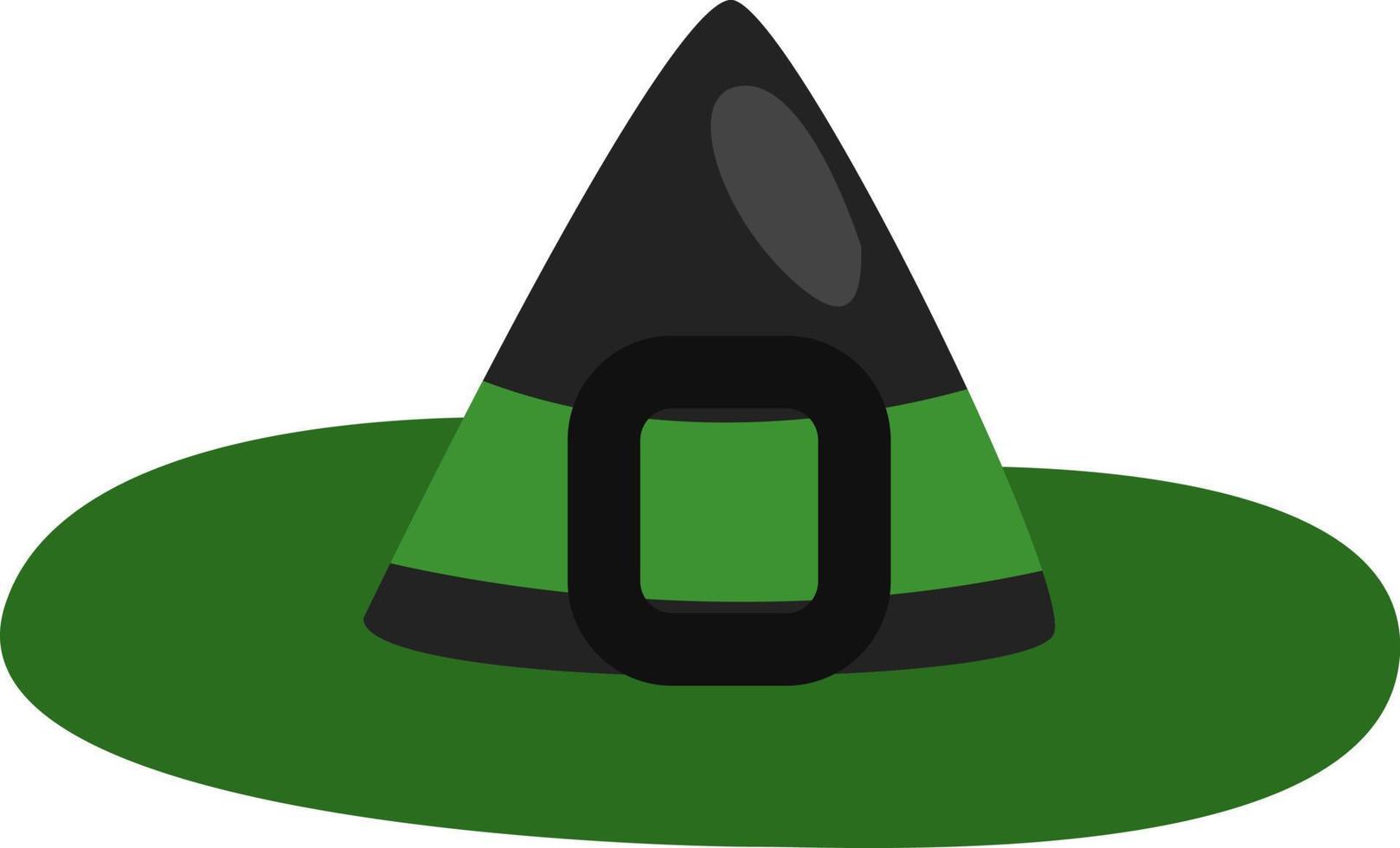 Witches hat, illustration, vector on a white background.