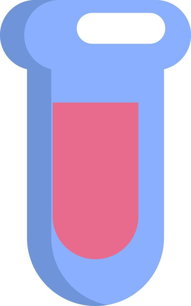 Blood in medical container, illustration, vector, on a white background. vector