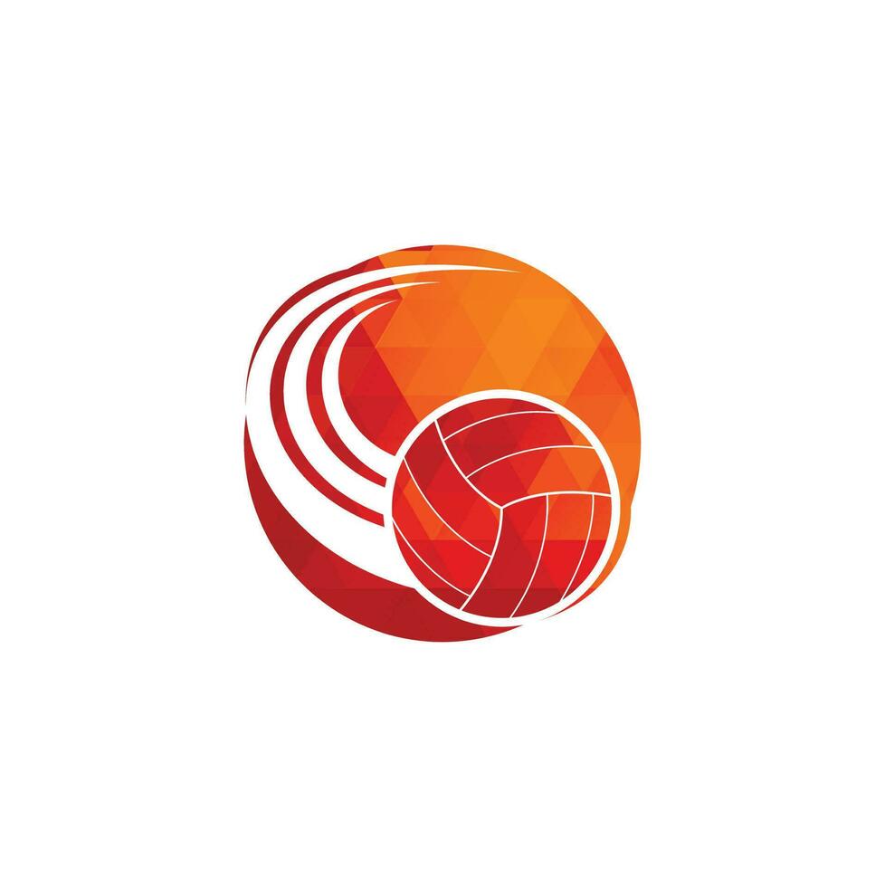 Volleyball logo. Volleyball ball logo design. Volleyball player logo vector