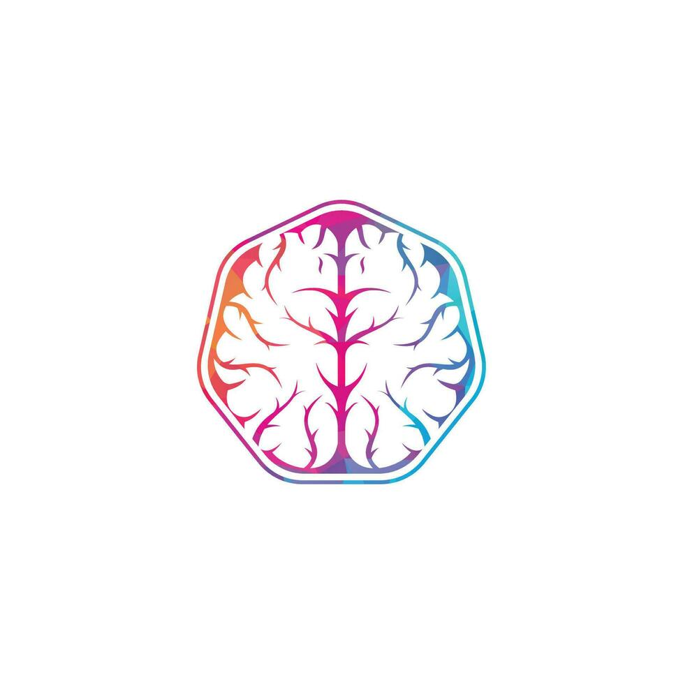 Creative brain logo design. Brainstorm power thinking brain Logotype icon vector