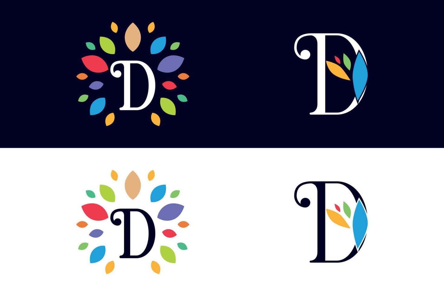 logo design letter D vector art