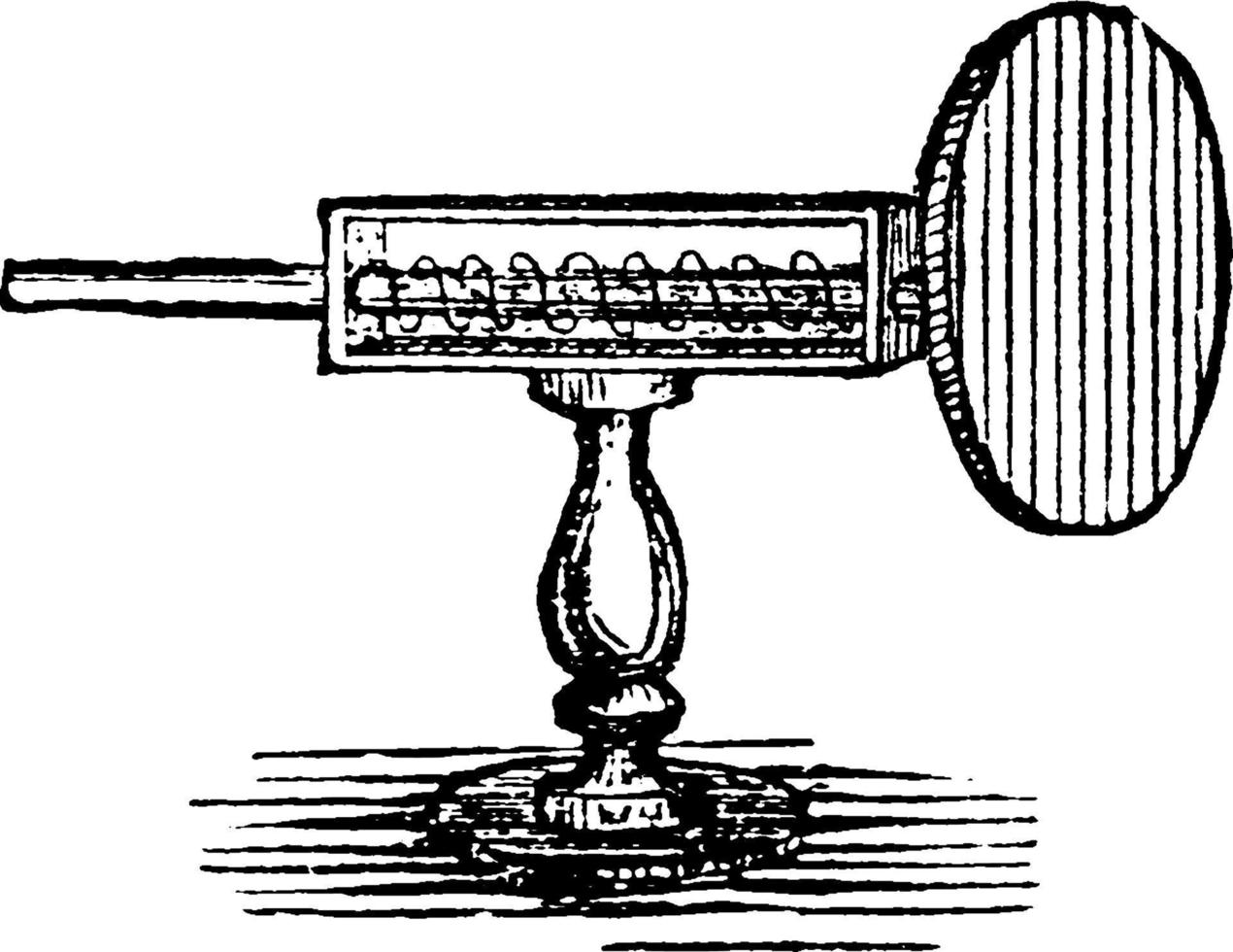 Wind-gauge, vintage illustration. vector