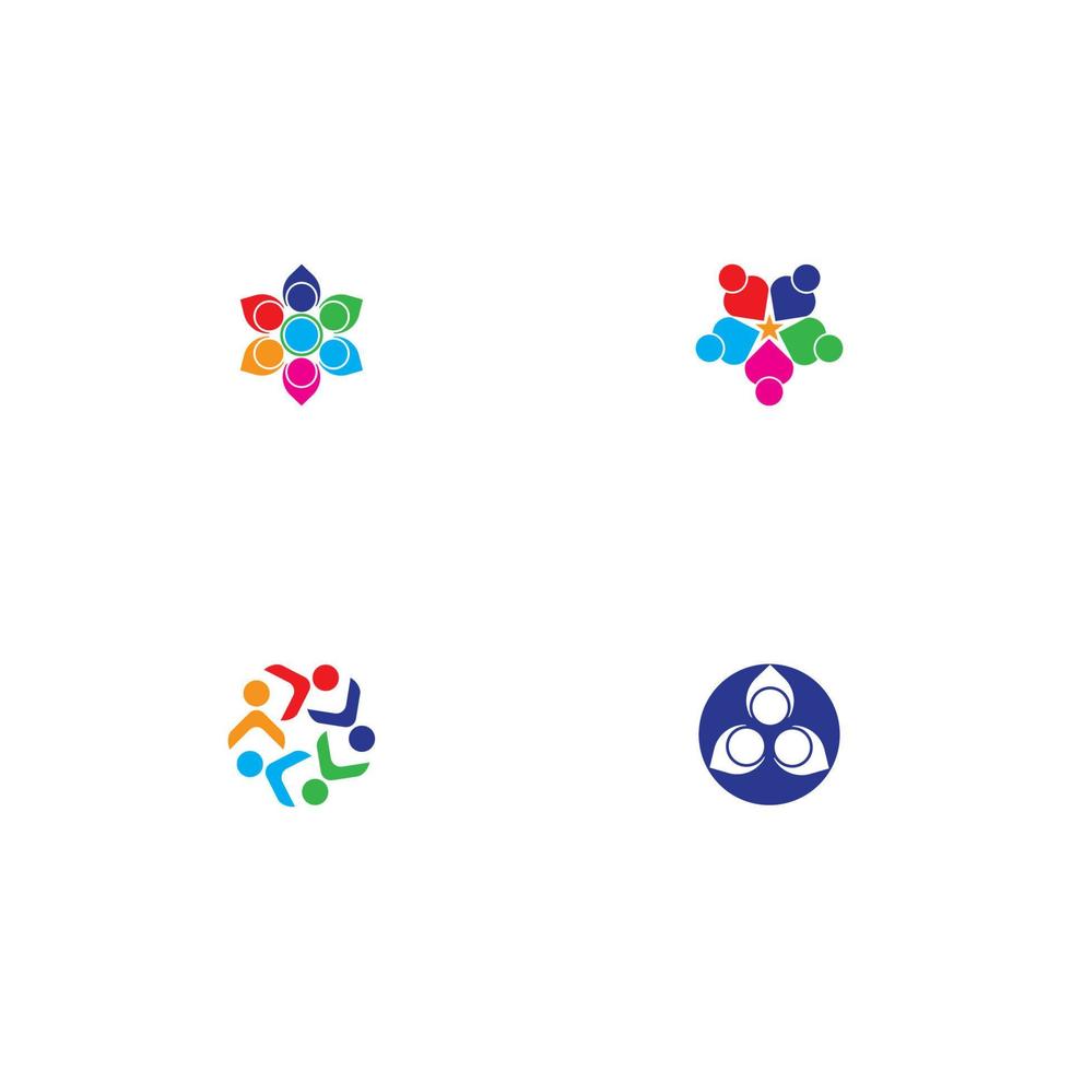 logotipo de la comunidad y plantilla de icono de vector de símbolo