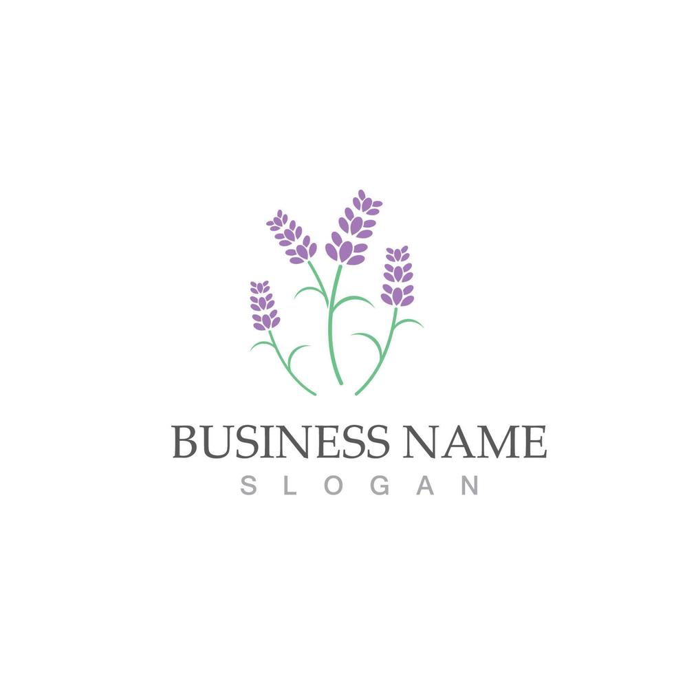 fresh lavender logo vector template