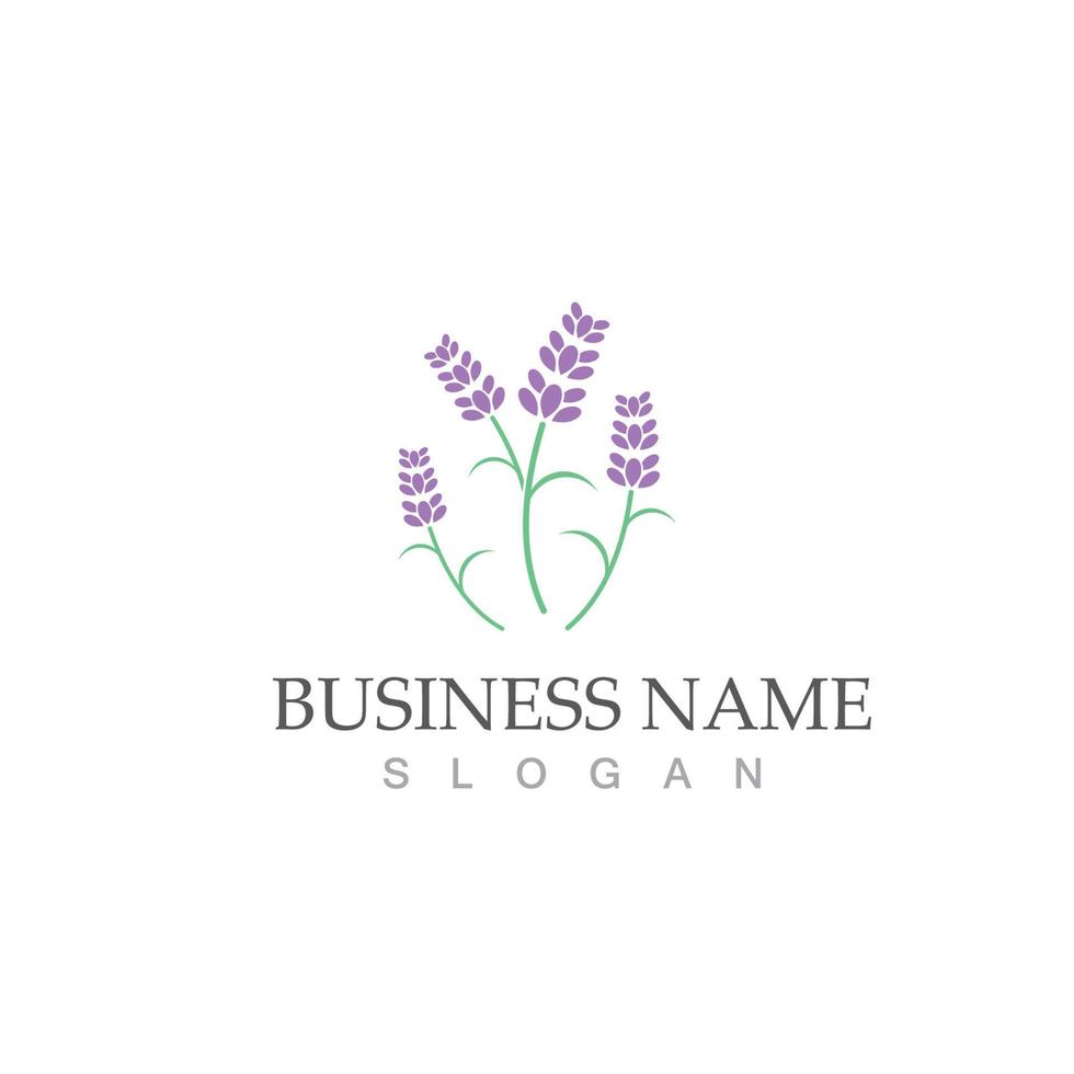 fresh lavender logo vector template