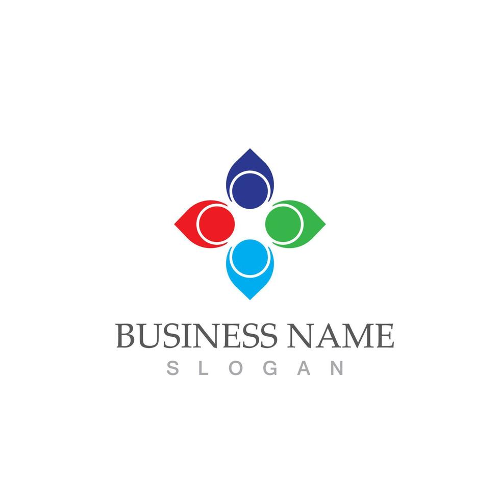 Community logo and symbol vector icon template