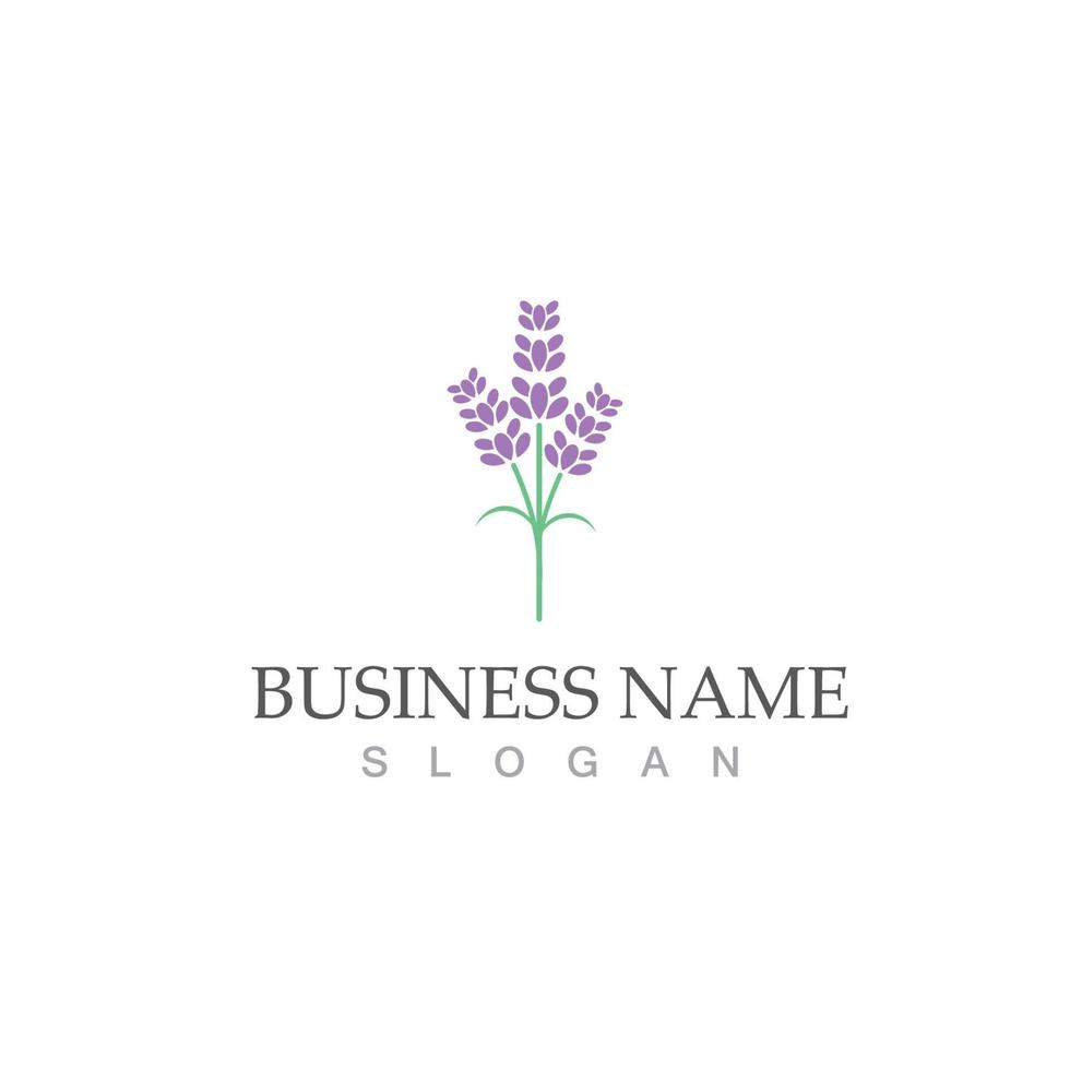 fresh lavender logo vector template