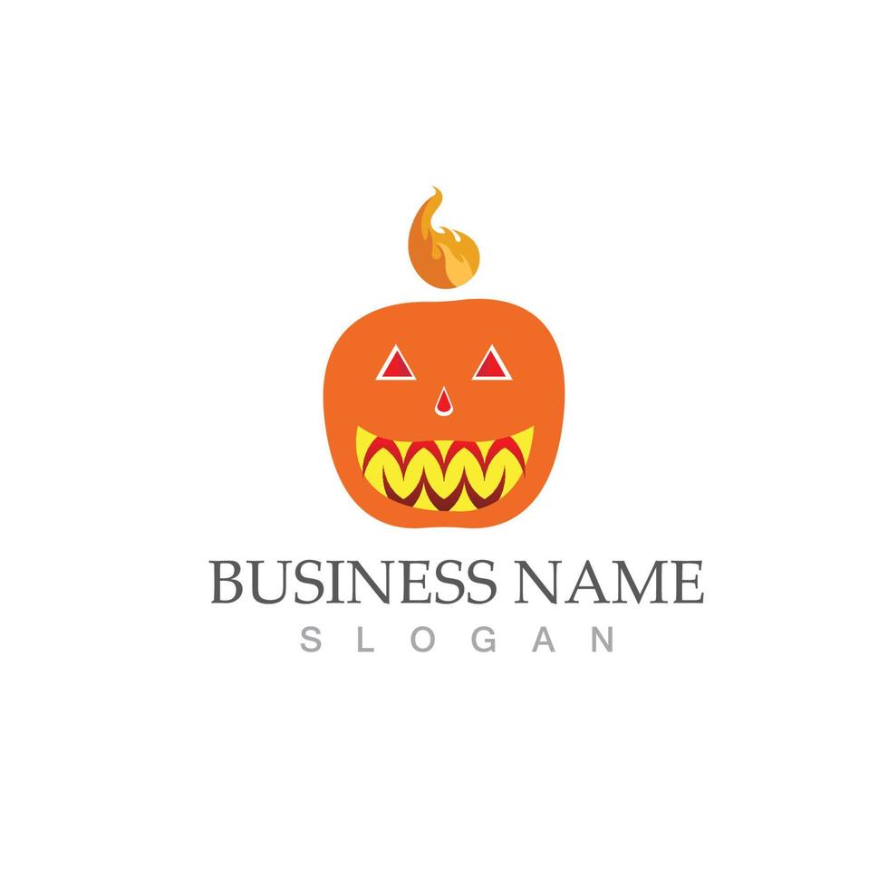 icono de ilustración de vector de logotipo de halloween