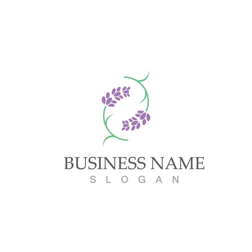 fresh lavender logo vector template