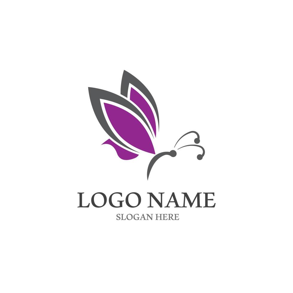 Butterfly logo icon vector design