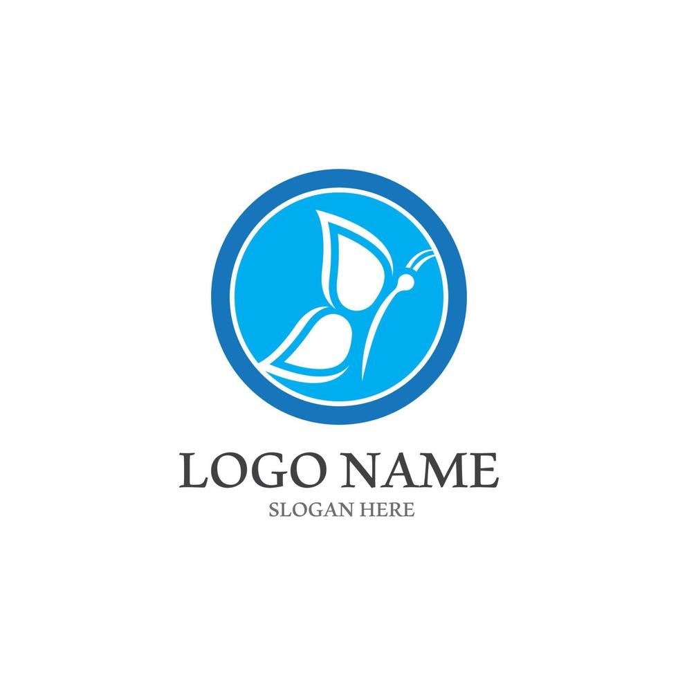 Butterfly logo icon vector design