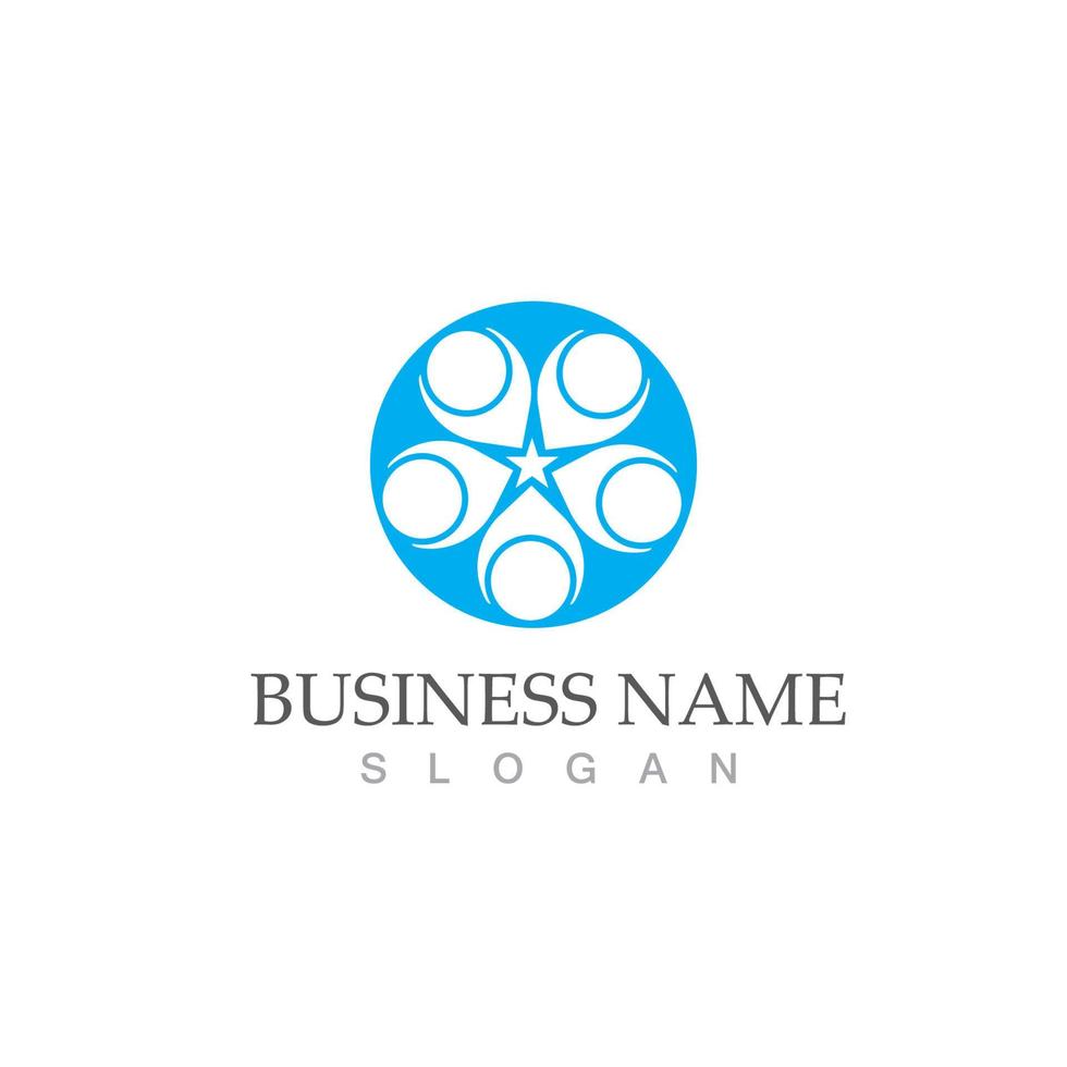 Community logo and symbol vector icon template