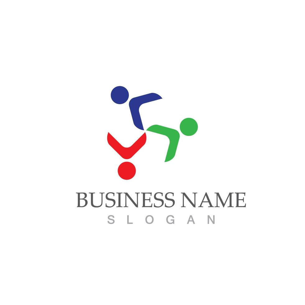 Community logo and symbol vector icon template
