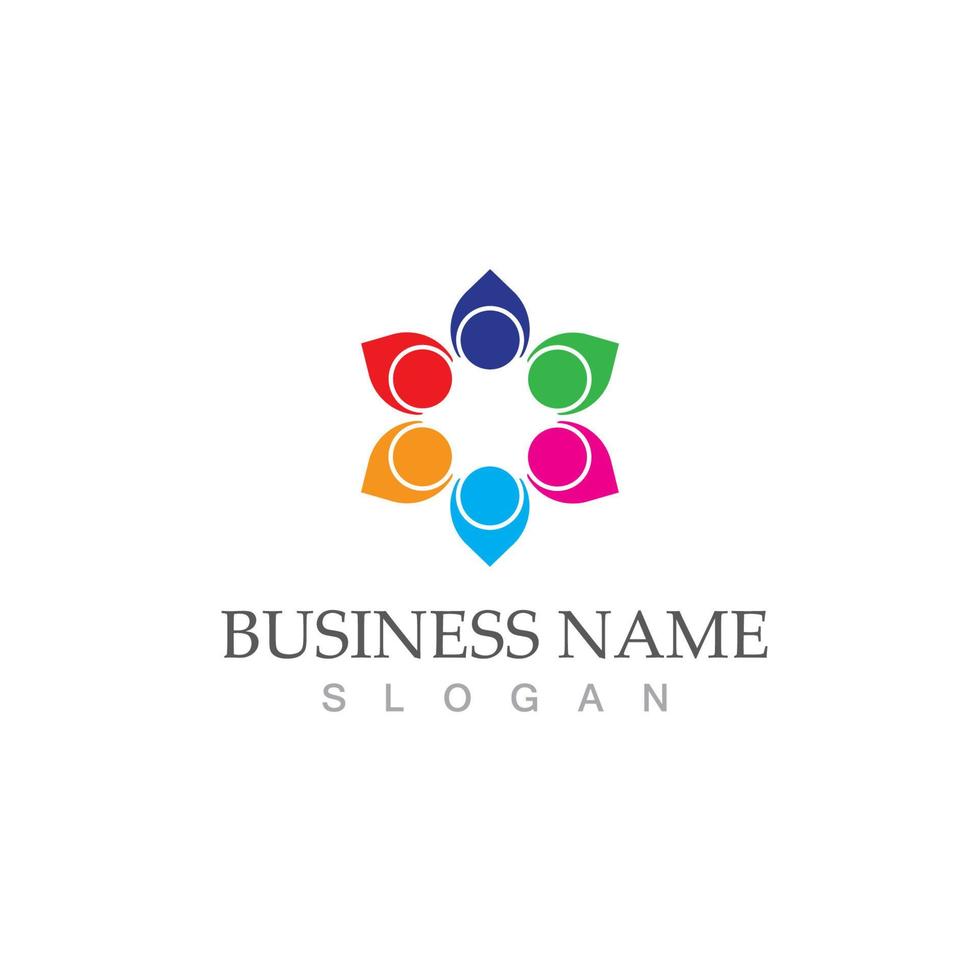 Community logo and symbol vector icon template