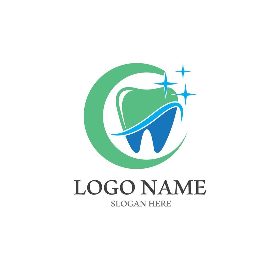 Dental logo Template vector illustration