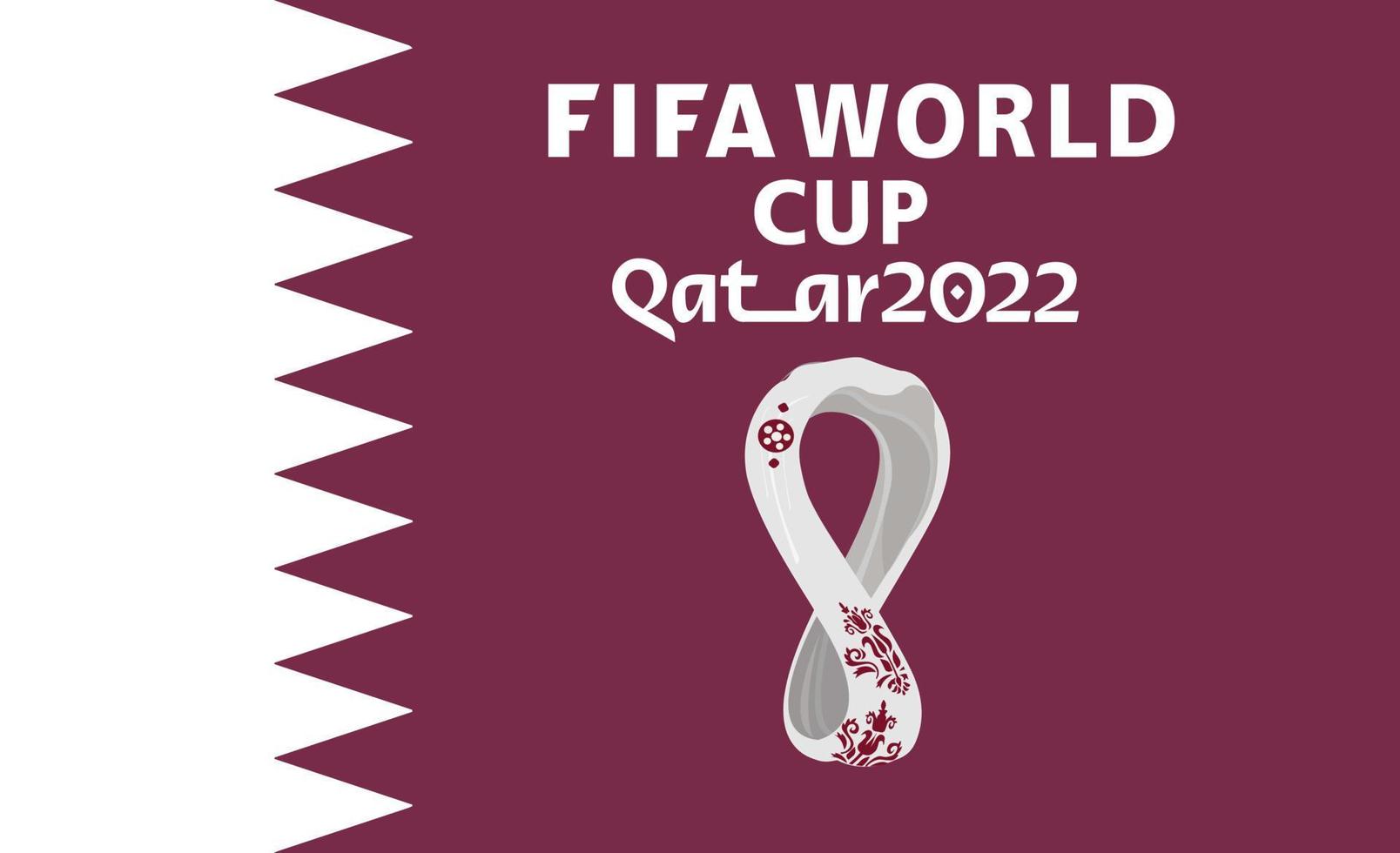 banner sobre el tema del campeonato mundial en qatar 2022 vector