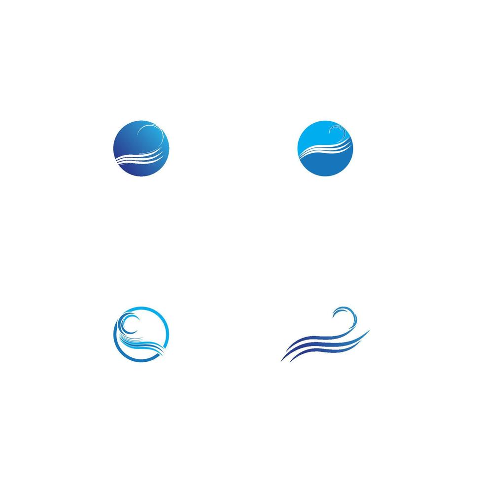 logotipo de diseño de ilustración de vector de playa de onda